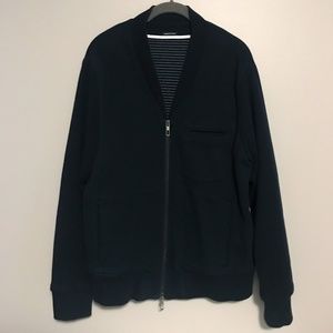 COPY - Giorgio Armani Navy Cotton Zip Cardigan